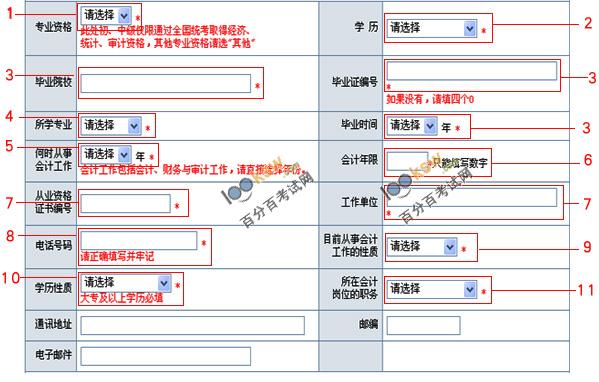 会计职称考试报名网上指南