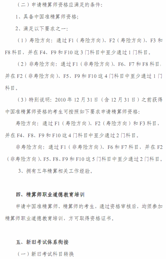 2012年春季中国精算师资格考试考生手册