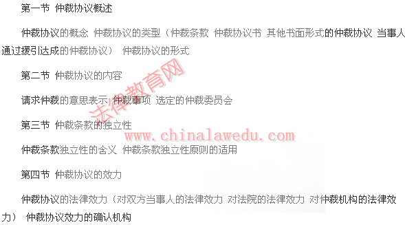 2014年国家司法考试大纲:民事诉讼法与仲裁制度