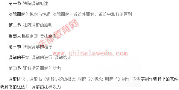 2014年国家司法考试大纲:民事诉讼法与仲裁制度