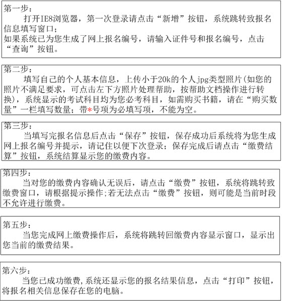 2015年云南省会计从业资格考试报名流程